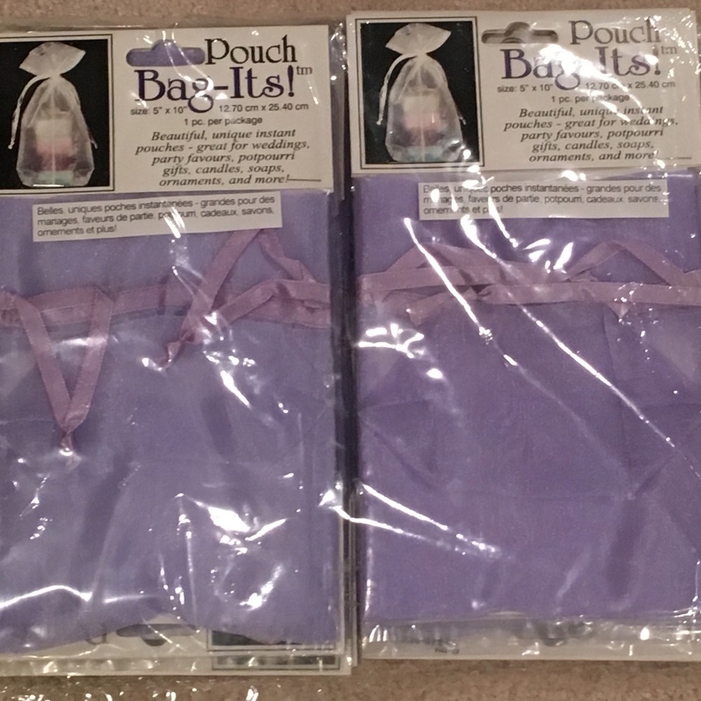 Lilac Drawstring Treat Gift Bags